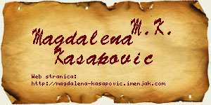 Magdalena Kasapović vizit kartica